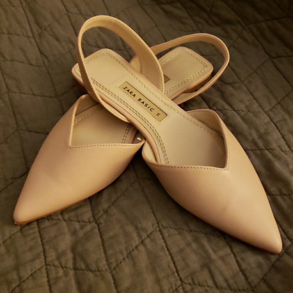 Zara Blush Flats